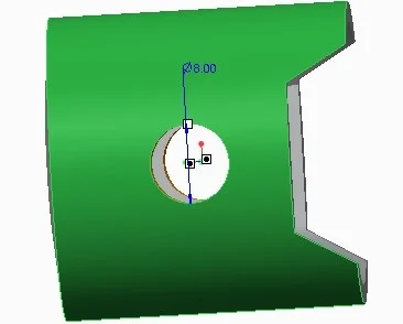 piston center hole