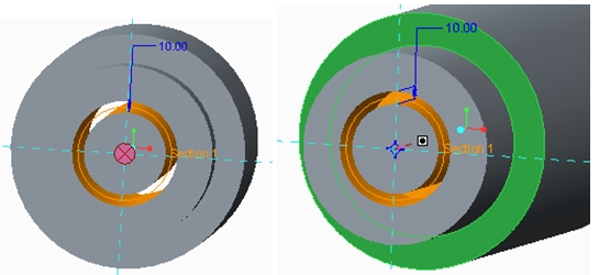 extrude depth -tonext and to selected