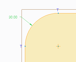 circular trim fillet