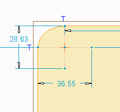 eliltical trim fillet