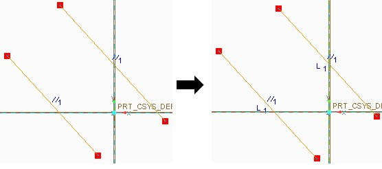 Equal constraint in creo parametric sketch