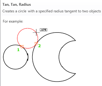 tan tan radius circle