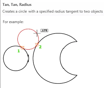tan tan radius circle