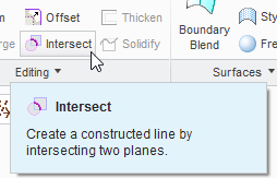 intersetion tool in creo parametric